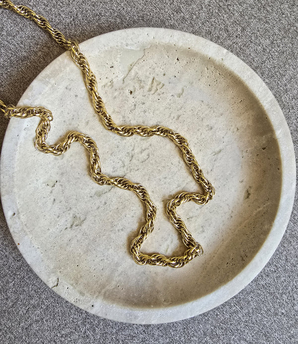 Vintage Givenchy Gold-Tone Rope Chain Necklace