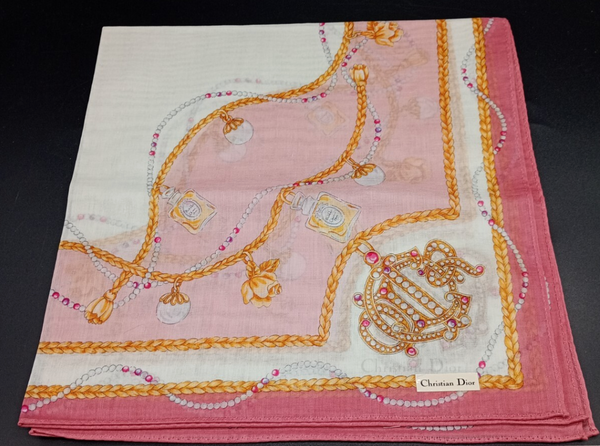 Christian Dior Vintage Cotton Bandana Scarf