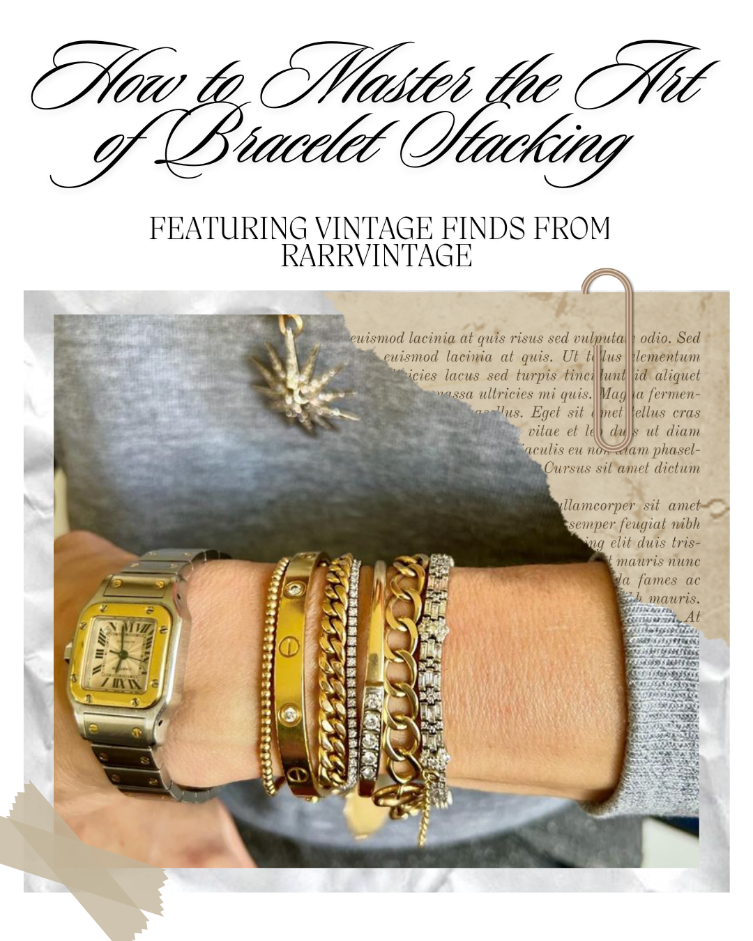 How to Master the Art of Bracelet Stacking — Featuring Vintage Finds from RarrVintage