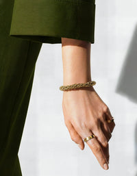 Vintage Givenchy Gold-Tone Rope Chain Bracelet