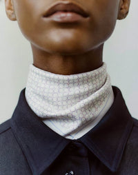 Foulard Bandana Céline Vintage Motif Triomphe Pastel