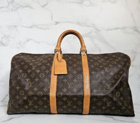 Sac Louis Vuitton Keepall 55 en Toile Monogram