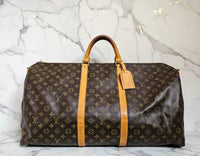 Sac Louis Vuitton Keepall Bandoulière 60 en Toile Monogram