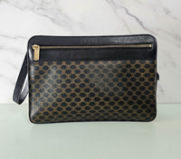 Celine Black Macadam Clutch Bag