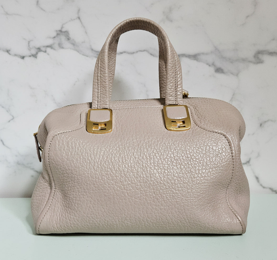 Fendi Chameleon Beige Grainy Leather Bag