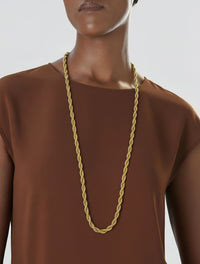 Vintage Givenchy Gold-Tone Rope Chain Necklace