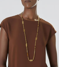 Vintage Givenchy Geometric Sautoir Necklace
