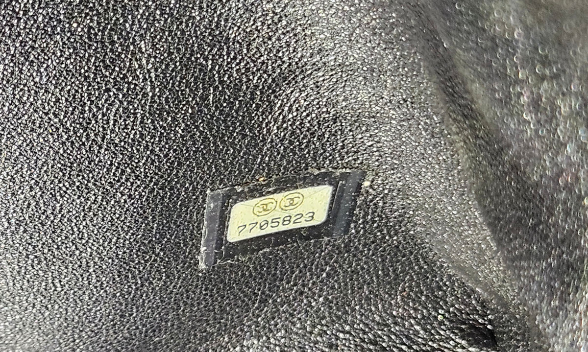 Vintage Chanel Coco Handle Kelly Bag in Black Caviar Leather (2002-2003)