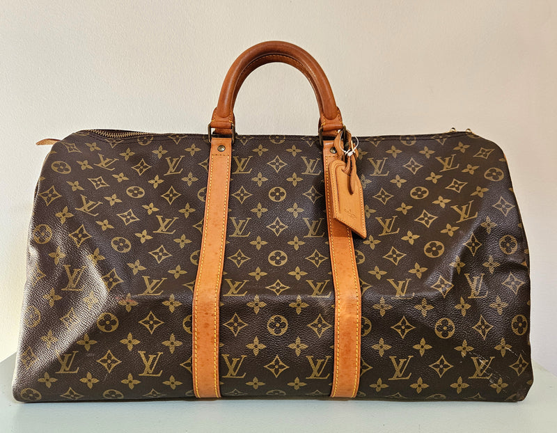 Louis Vuitton Keepall 50 Monogram Canvas Travel Bag