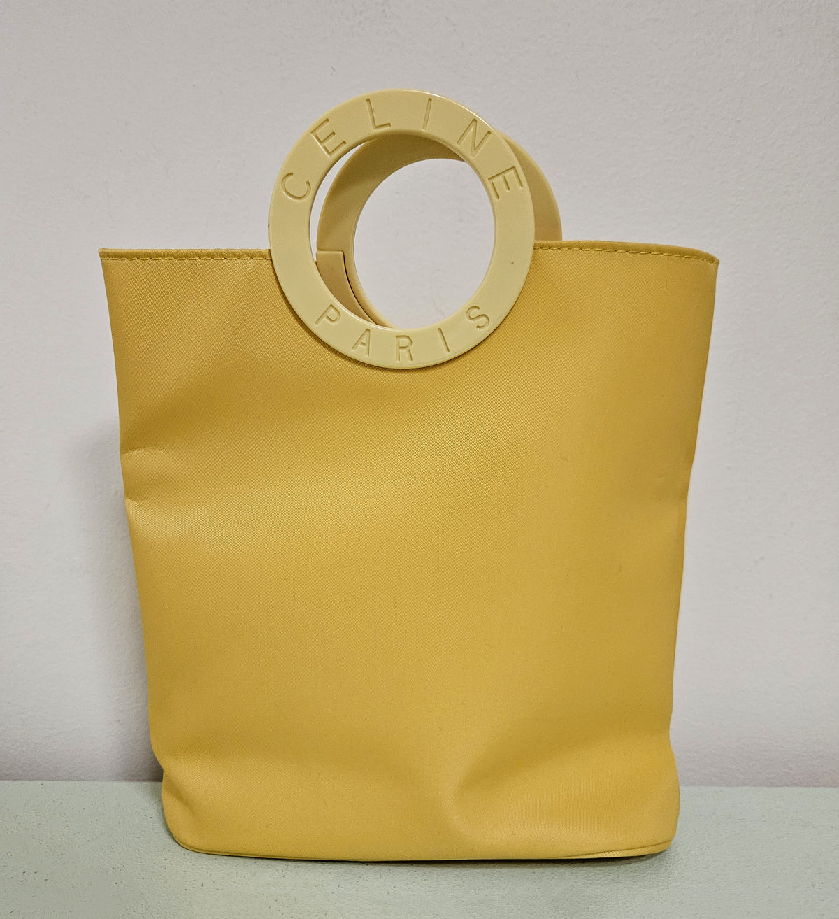 Céline Yellow Nylon Mini Bag