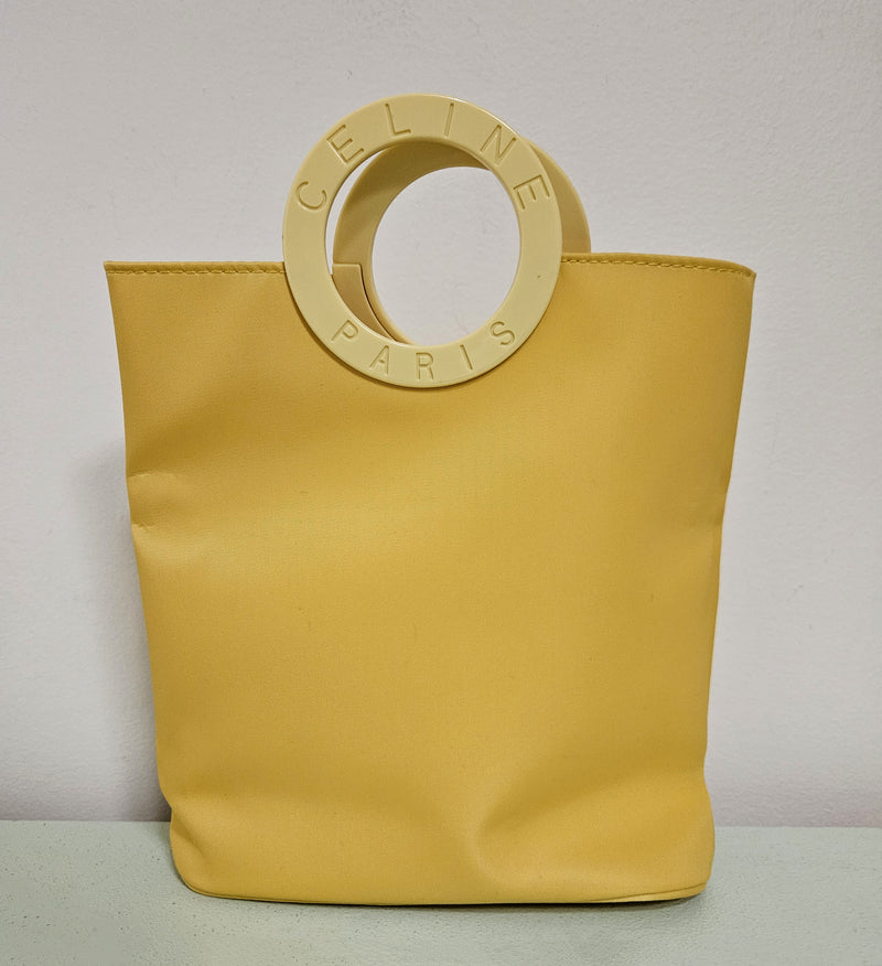 Céline Yellow Nylon Mini Bag