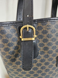 Celine Macadam Black Canvas Tote