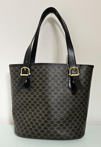 Celine Macadam Black Canvas Tote