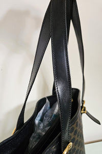 Celine Macadam Black Canvas Tote