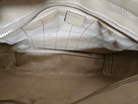 Celine Beige Tote Bag with Leather Trim