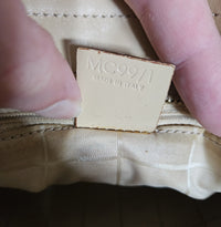 Celine Beige Tote Bag with Leather Trim