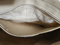 Celine Beige Tote Bag with Leather Trim
