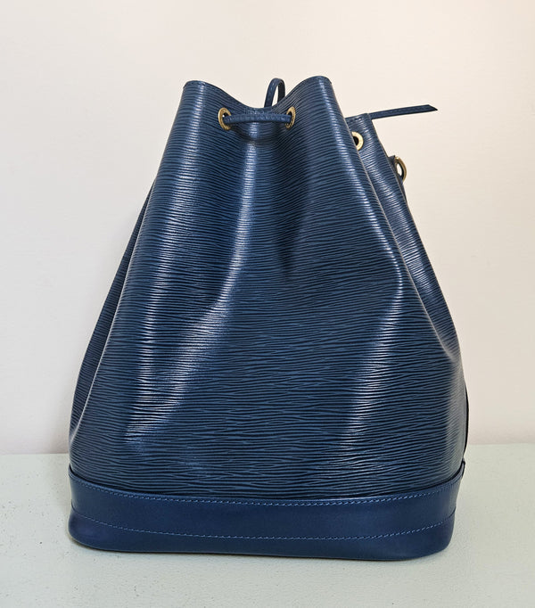 Sac Noé Vintage Louis Vuitton - Cuir Epi Bleu Foncé