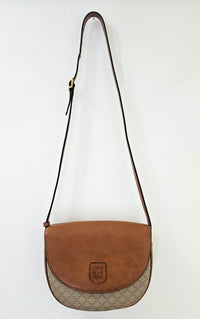 Celine Vintage Coated Canvas Crossbody Bag