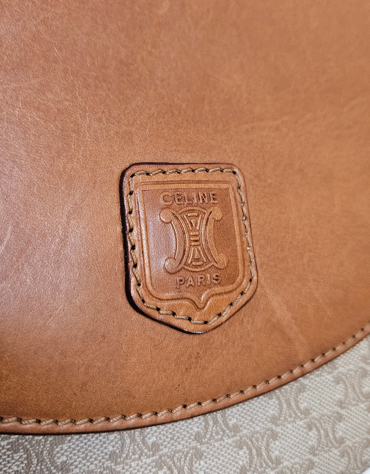 Celine Vintage Coated Canvas Crossbody Bag