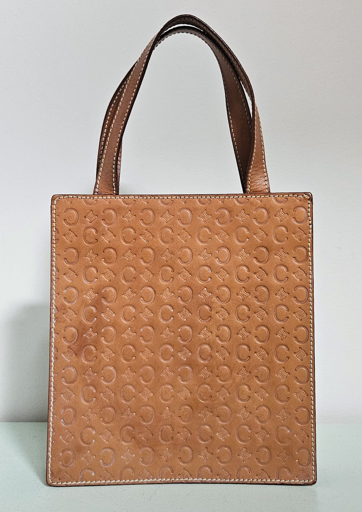 Vintage Celine Brown Leather Handbag