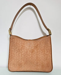 Celine Salmon Suede Shoulder Bag