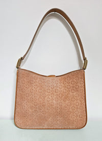 Celine Salmon Suede Shoulder Bag