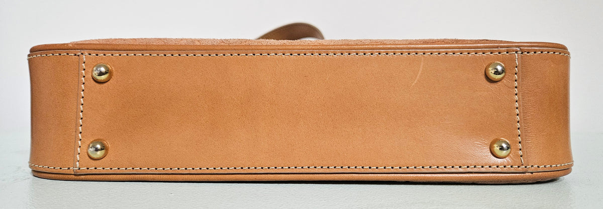 Celine Salmon Suede Shoulder Bag
