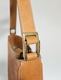 Celine Salmon Suede Shoulder Bag