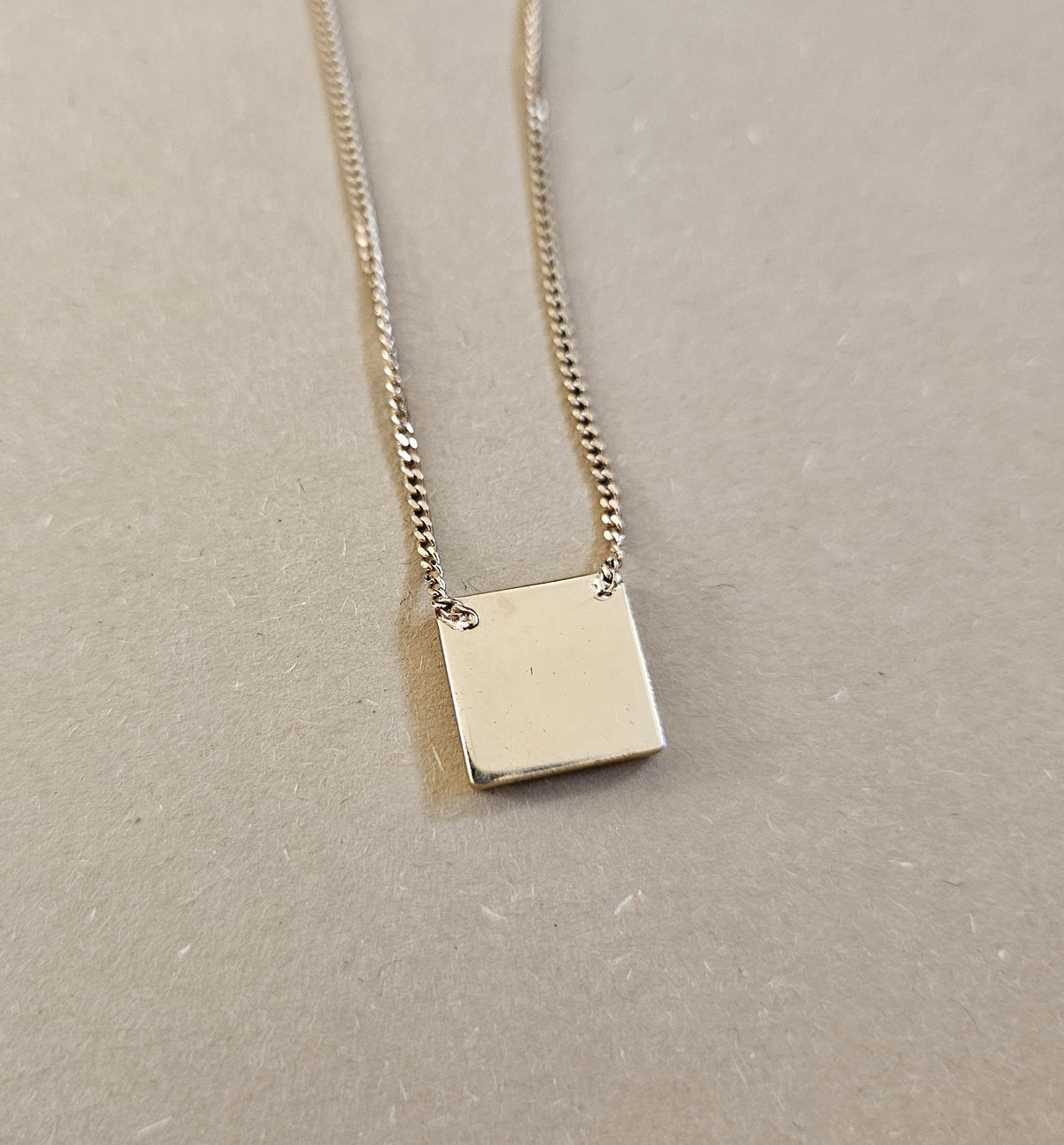 Dior Gold-Plated Necklace square medaillon