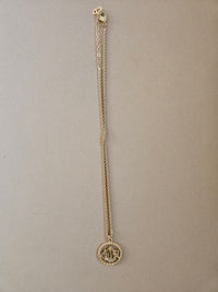 Dior Gold-Plated Logo Necklace