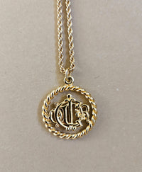 Dior Gold-Plated Logo Necklace
