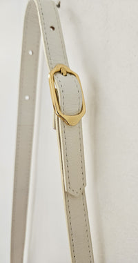 Yves Saint Laurent Vintage White Woven Leather Bag