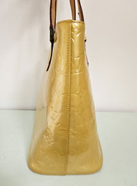 Louis Vuitton Houston Yellow Patent Leather Bag