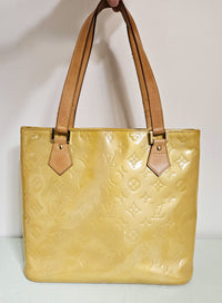 Louis Vuitton Houston Yellow Patent Leather Bag