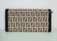 Portefeuille gros-grain monogrammé Fendi Zucca