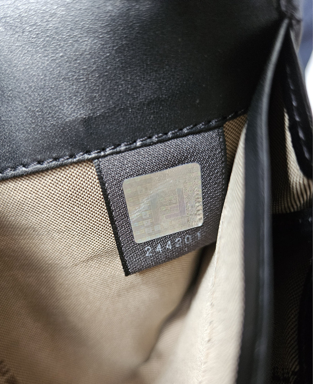 Portefeuille gros-grain monogrammé Fendi Zucca