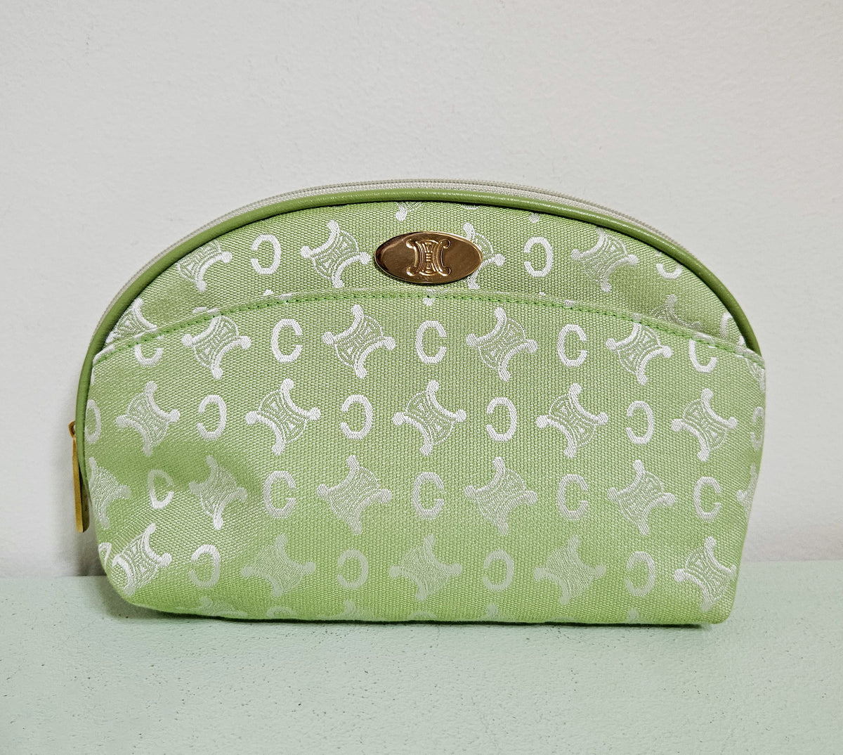 Pastel Green Celine Pouch