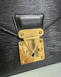 Vintage Louis Vuitton Black Epi Leather Pochette