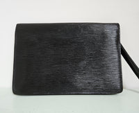 Vintage Louis Vuitton Black Epi Leather Pochette
