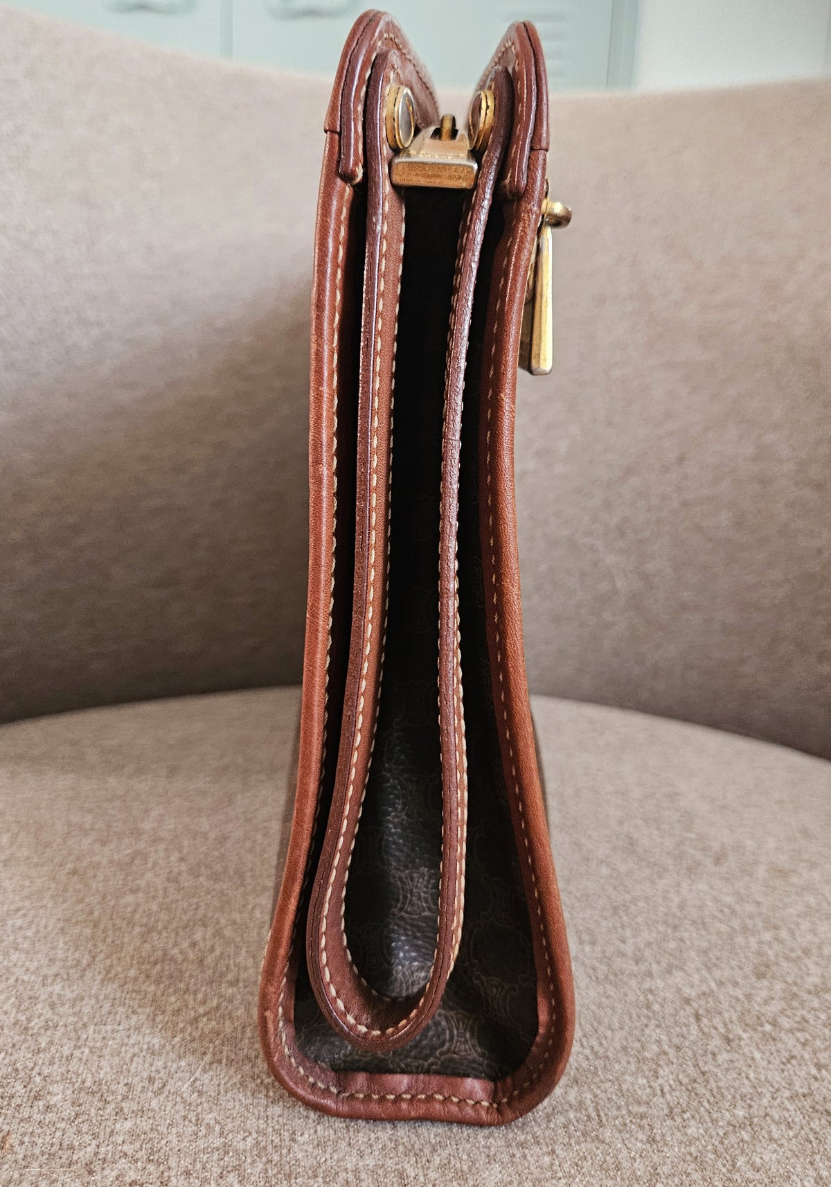 Vintage Celine Macadam Clutch Bag
