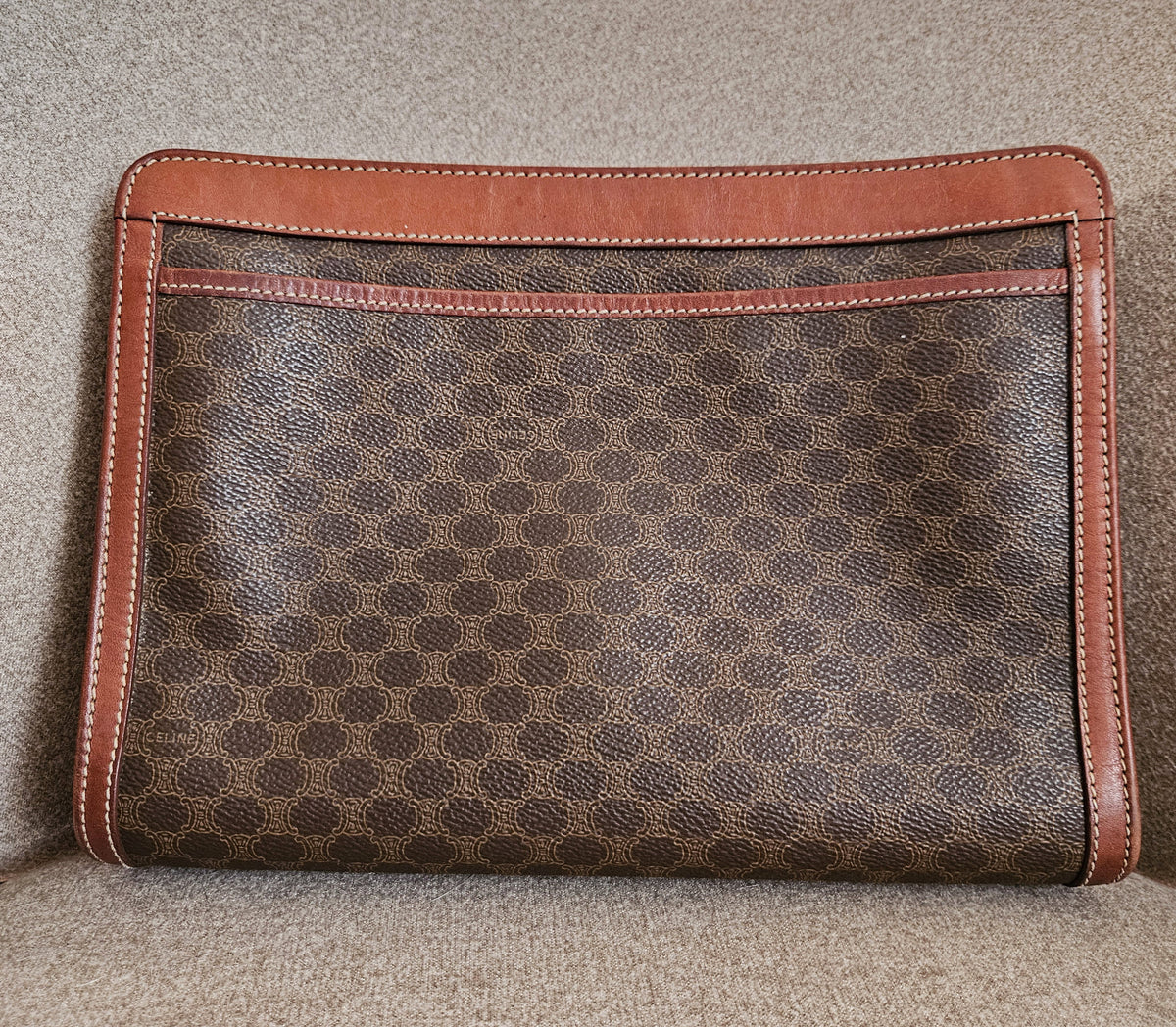 Vintage Celine Macadam Clutch Bag