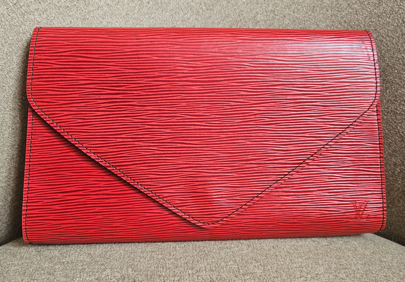 Louis Vuitton Vintage Art Deco Epi Leather Clutch