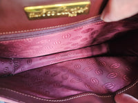 Vintage Cartier Burgundy Leather Clutch