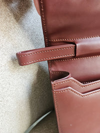 Vintage Cartier Burgundy Leather Clutch