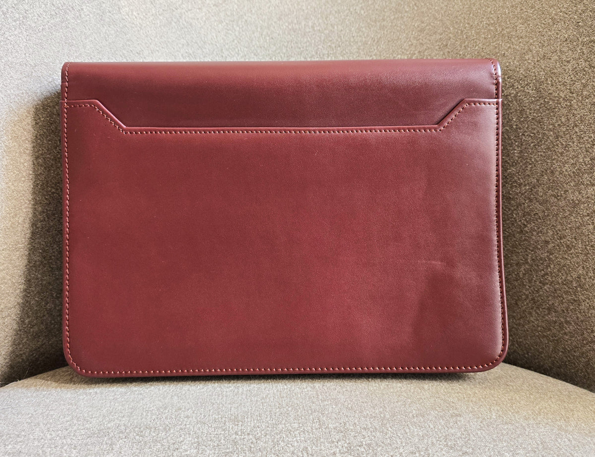 Vintage Cartier Burgundy Leather Clutch