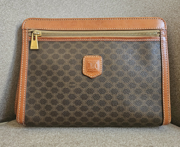 Vintage Celine Macadam Clutch Bag