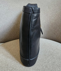 GUCCI Vintage Black Leather Shoulder Bag