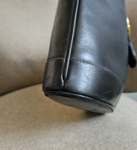 GUCCI Vintage Black Leather Shoulder Bag