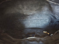 GUCCI Vintage Black Leather Shoulder Bag